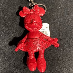 Coach Minnie Mouse Bag Charm NWT